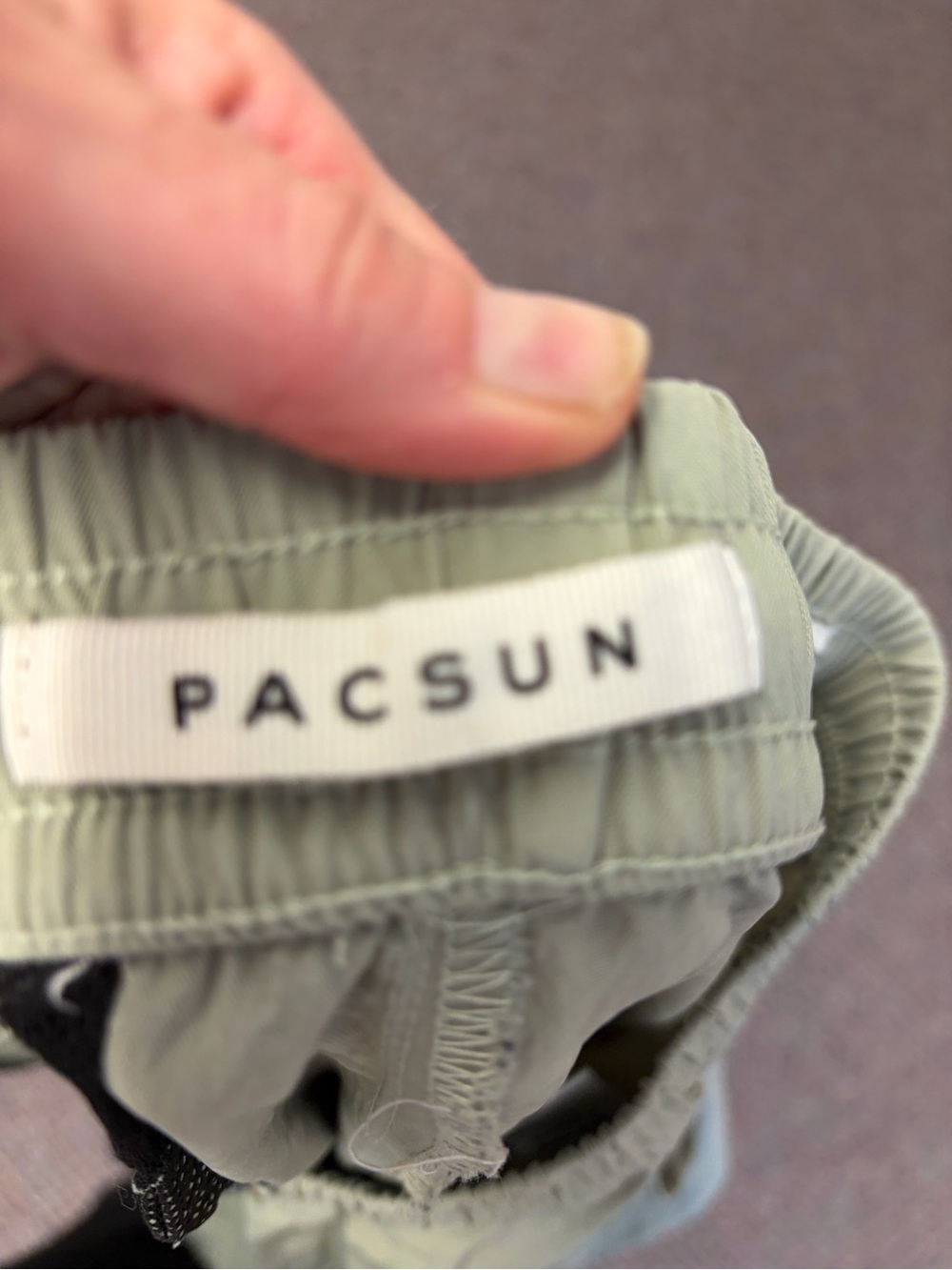 PacSun Beige Cargo Joggers with Black Accents - Picture 4 of 5